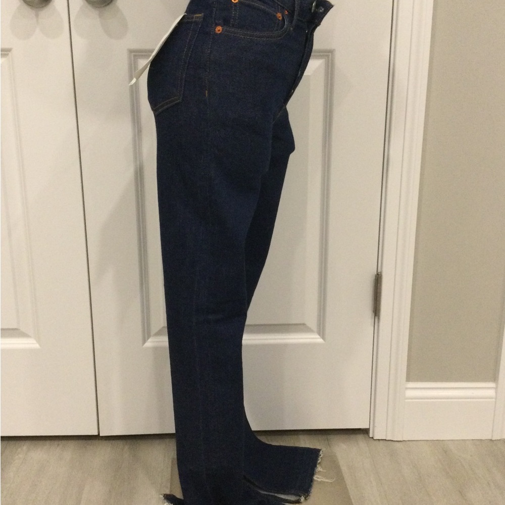 Re/Done Blue High Rise Jeans - Picture 8 of 8